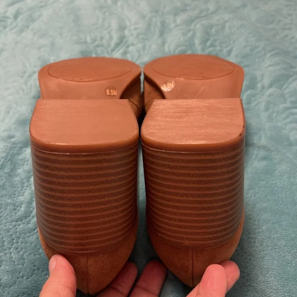 Alex Marie Women's Farin Loafer Pilgrim Heels , Shoes Brown Leather Suede Sz 8.5 - Picture 10 of 16